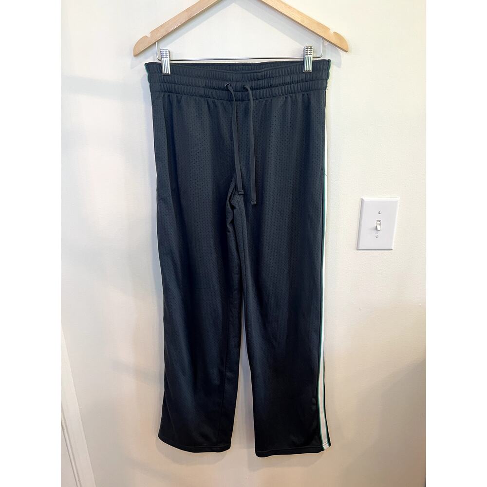 Danskin Now Wide Leg Athletic Pants Gray Mesh Track Pants Women’s Medium